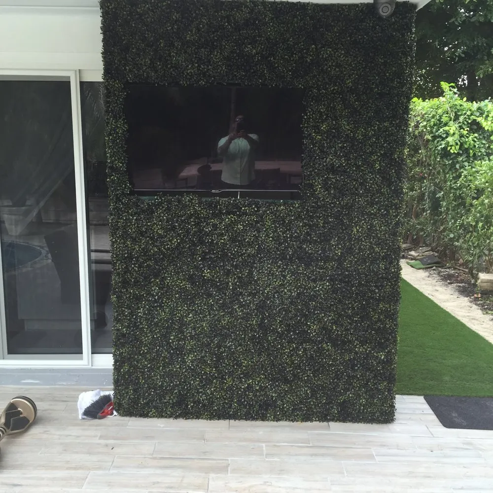 Custom landscaping services for outdoor upgrades in Doral, FL by Green Label Turf & Ivy