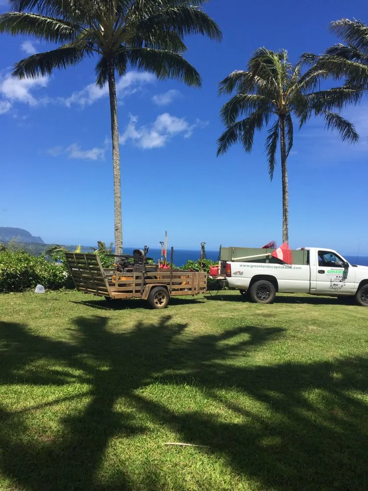 Custom yard maintenance with custom design in Hanalei, HI by Green Landscapes Kauai