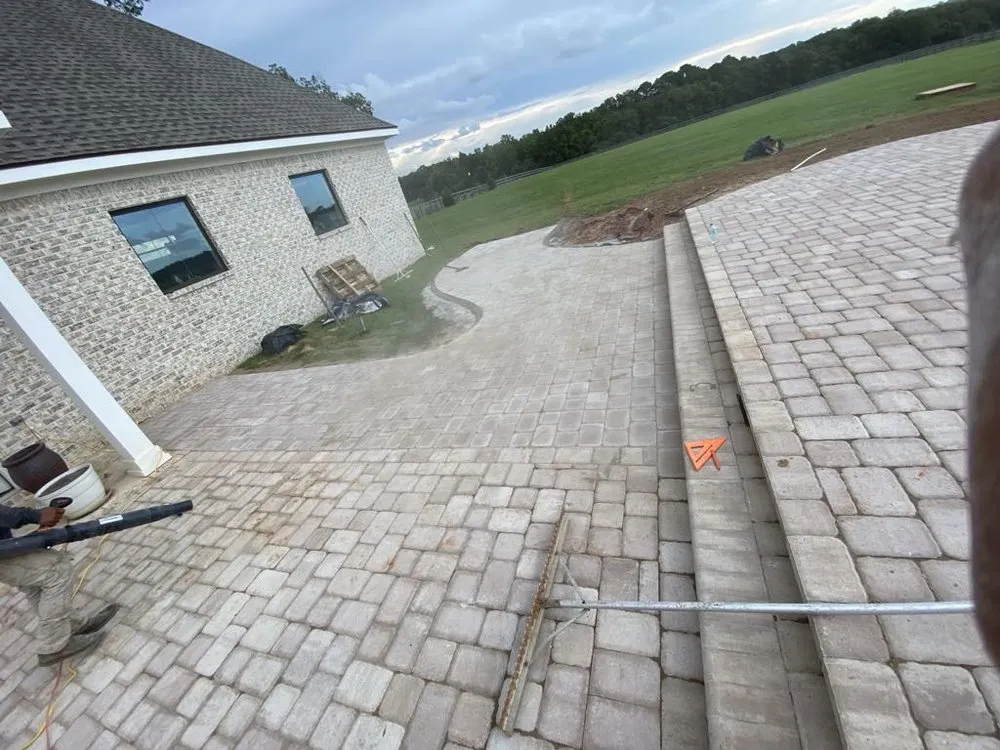 Professional landscape installation in Fairhope, AL by Green Landscaping