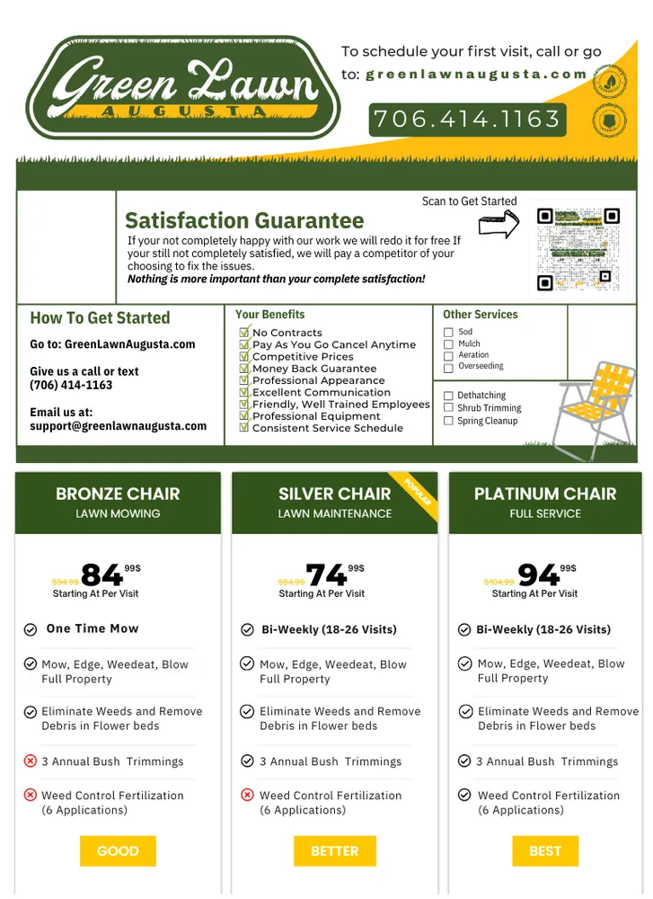 Affordable yard maintenance in Evans, GA - Green Lawn Augusta