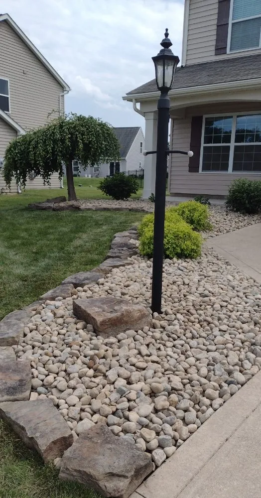 Professional landscape installation in Fort Wayne, IN by Green Lawn Landscape & Lawncare