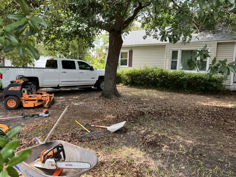 Expert landscape design for residential properties in Wilmington, NC by Green Lawn Landscaping