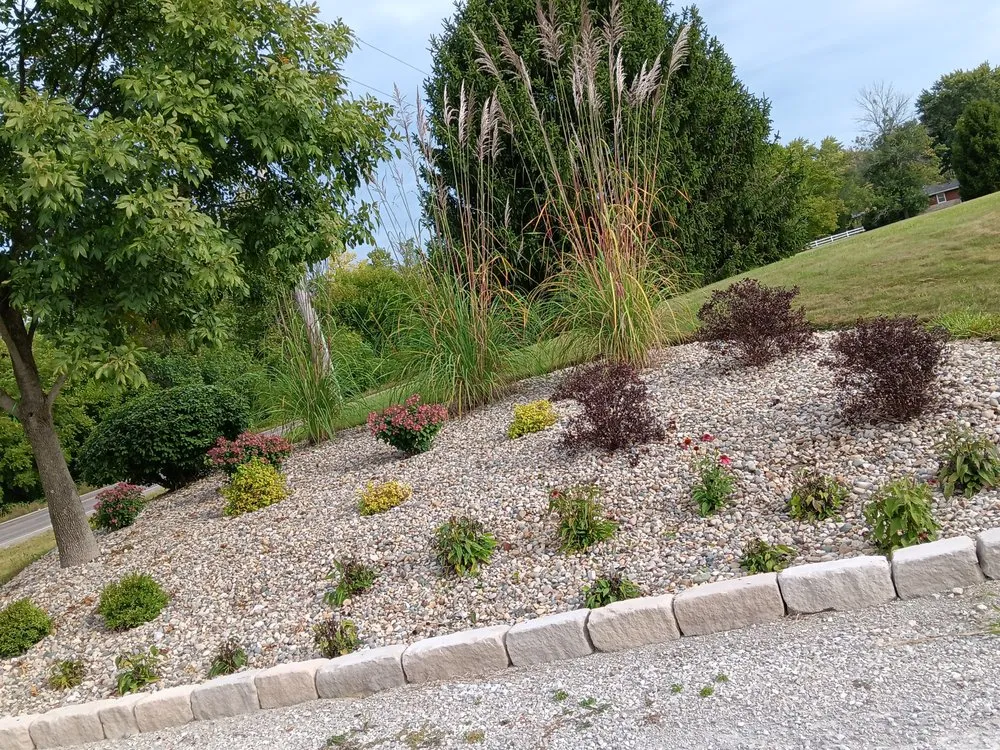 Affordable garden landscaping with custom design in Indianapolis, IN by Green Lawn Solutions