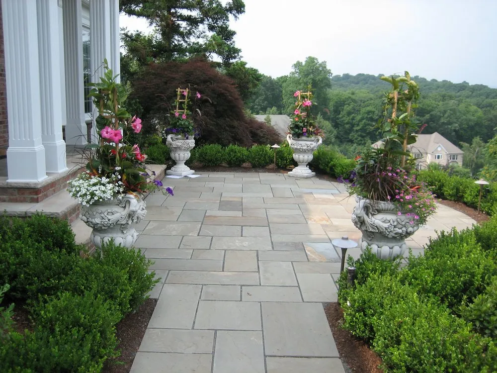 Custom landscape design near you in Spring Valley, NY by Green Lawns