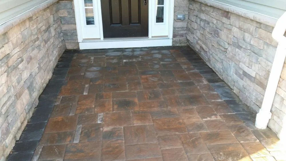 Custom landscape installation for outdoor upgrades in Lawrence Township, NJ by Green Leaf Landscaping Service & Snowplowing