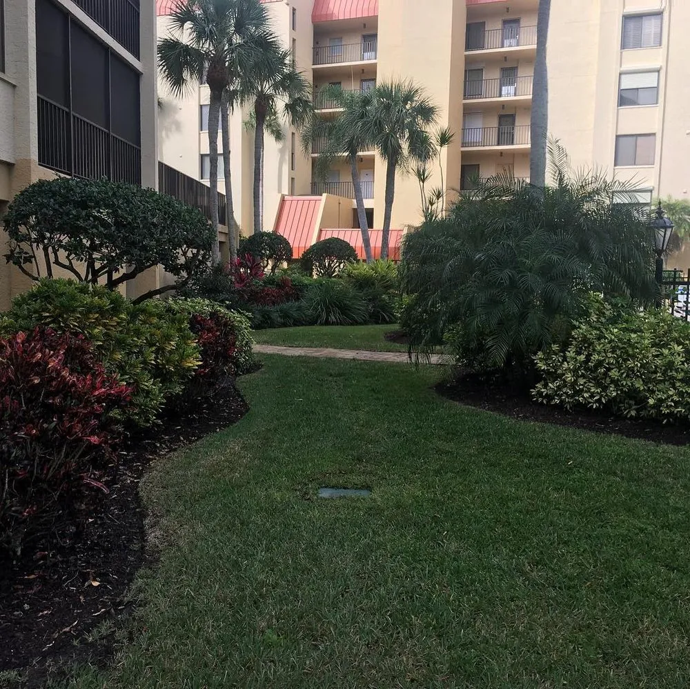Affordable garden landscaping with custom design in Fort Myers, FL by Green Leaf Lawn Services