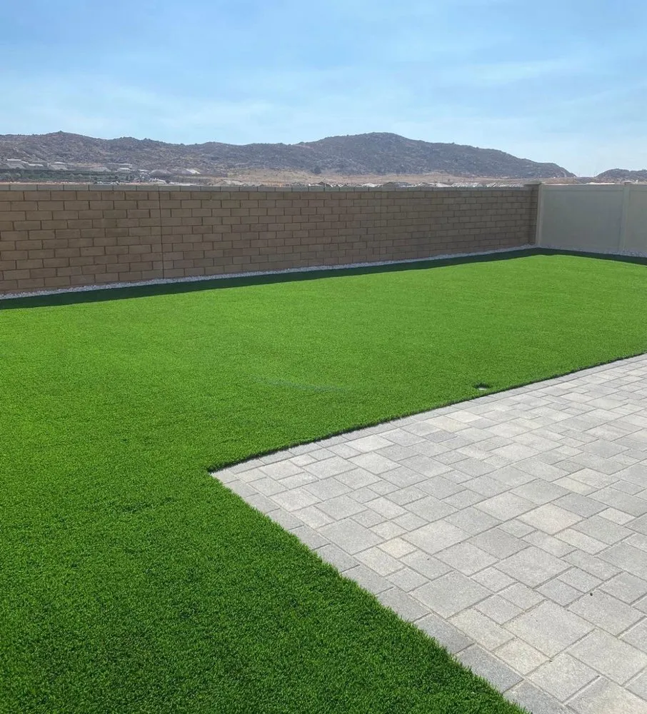 Custom outdoor landscaping for residential properties in Yucaipa, CA by Green Leaf Remodeling