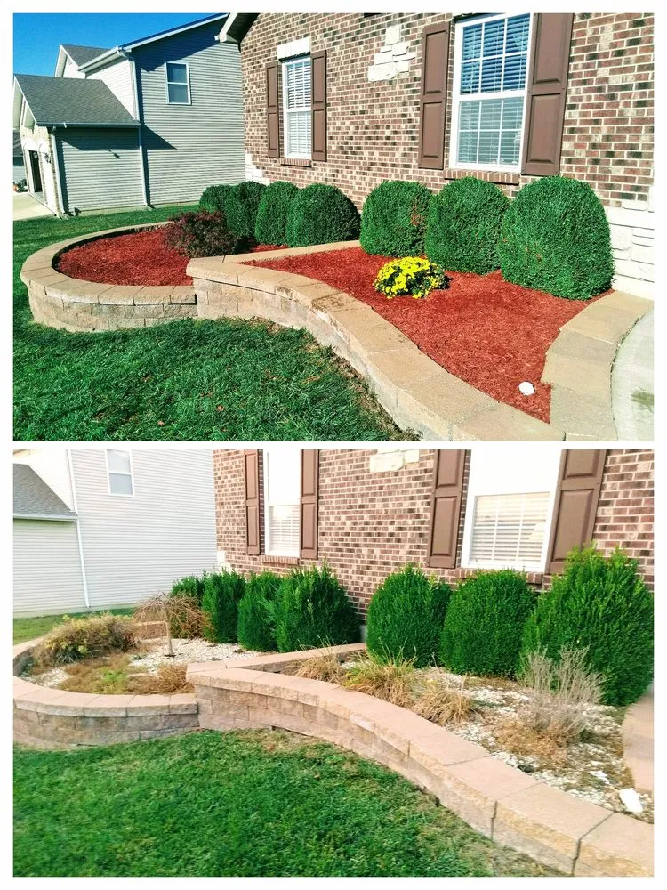 Custom landscape installation for outdoor upgrades in Ofallon, MO by Green Life Lawn Care and Landscaping