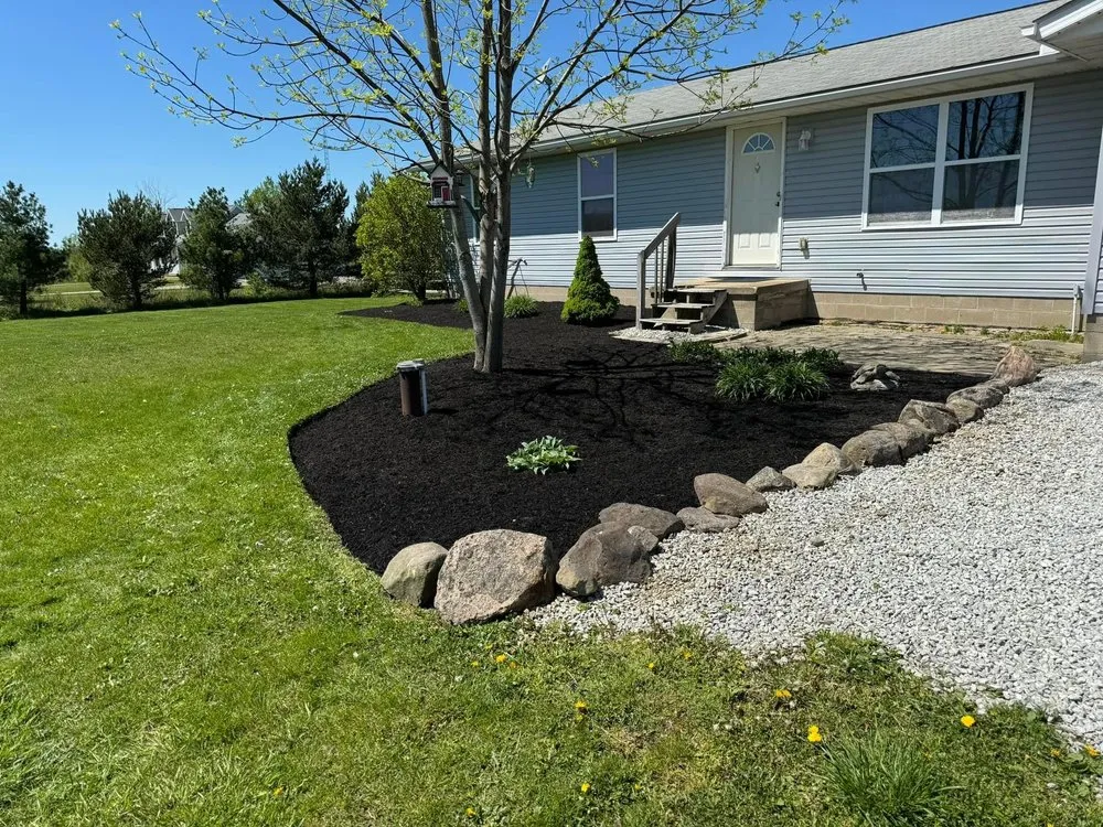 Expert lawn mowing service with custom design across Rock Creek, OH - Green Machine Landscape And Design