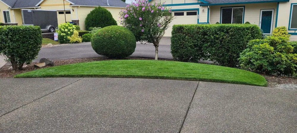 Expert landscape installation with custom design in Vancouver, WA by Green Magic Lawn Care Services