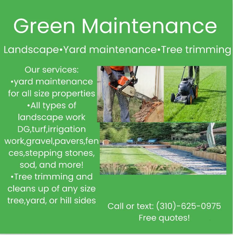 Reliable garden landscaping experts serving Los Angeles, CA - Green Maintenance Landscape and Tree Trimming Service