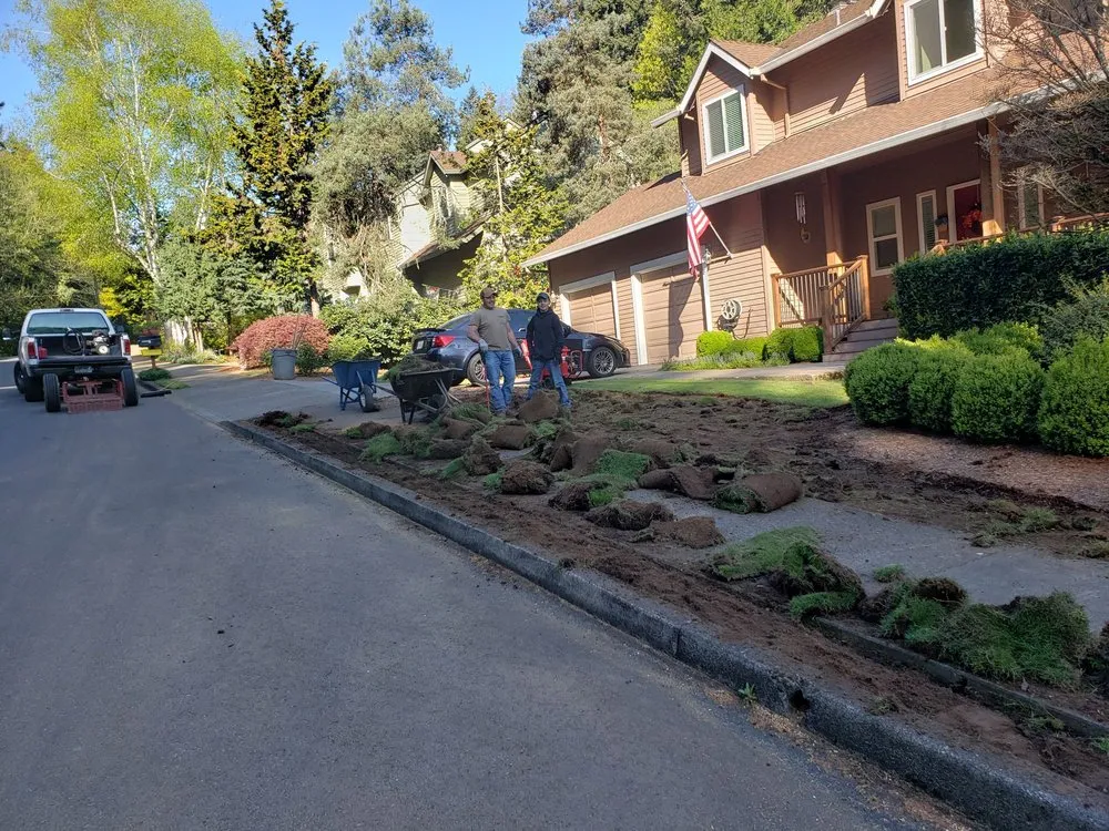 Local landscape installation in Gladstone, OR by Green Maple Landscape Maintenance