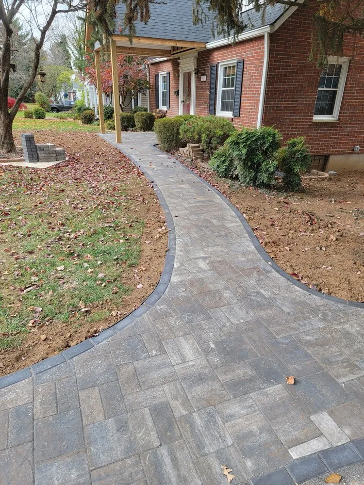 Local landscape installation in Louisville, KY by Green Meadows Landscaping