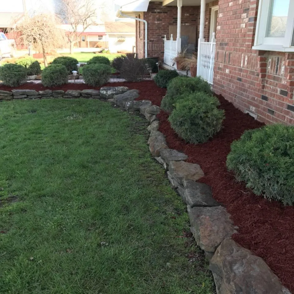 Professional residential landscaping for residential properties in Pittsburg, KS by Green Meadows Lawn and Landscaping