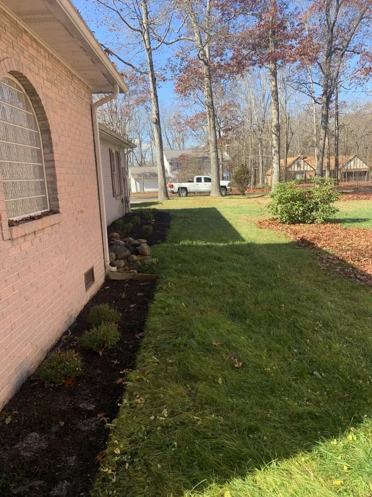 Custom landscape installation for beautiful yards across Odd, WV - Green Meadows Lawn Care
