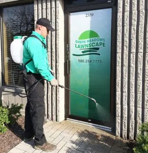 Custom landscape installation for year-round maintenance in Rochester Hills, MI by Green Meadows Lawnscape