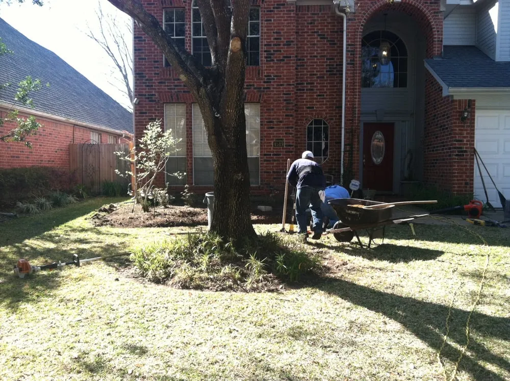 Custom yard cleanup service for outdoor upgrades in Houston, TX by Green Nature Landscape