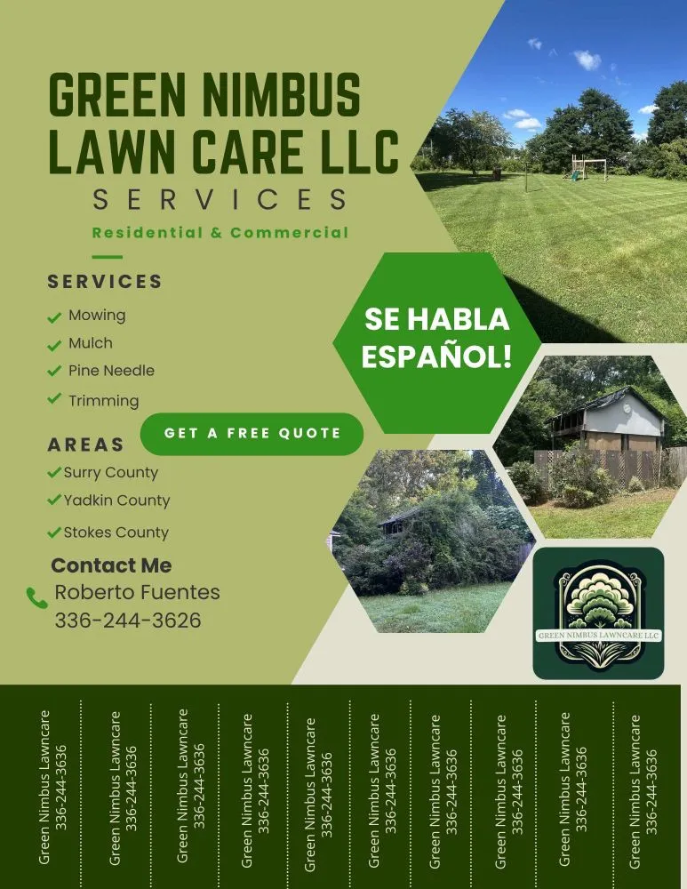 Affordable residential landscaping in Yadkin, NC by Green Nimbus Lawncare