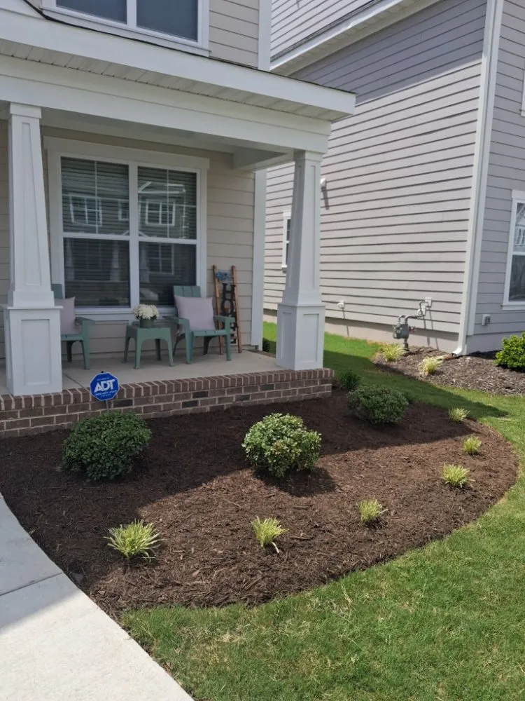 Professional landscape installation with custom design in Norfolk, VA by Green Oasis Landscaping