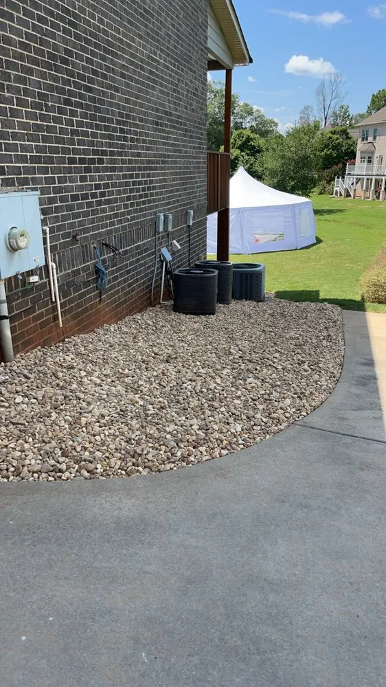 Local garden landscaping with custom design in Forsyth, GA by Green Oasis Property Solutions