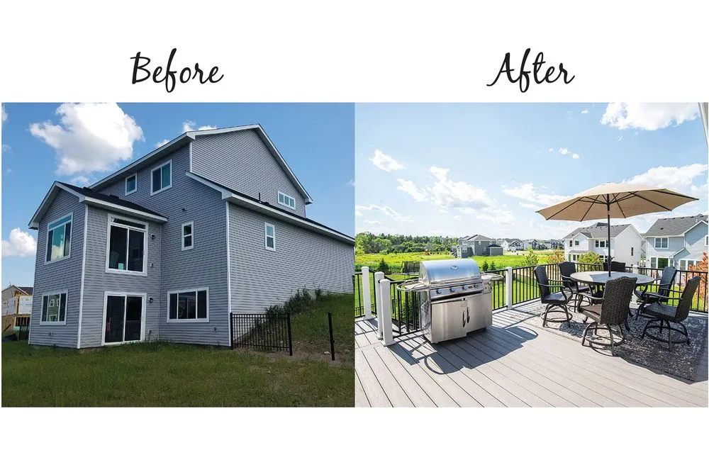 Custom garden landscaping in Woodbury, MN by Green Oasis