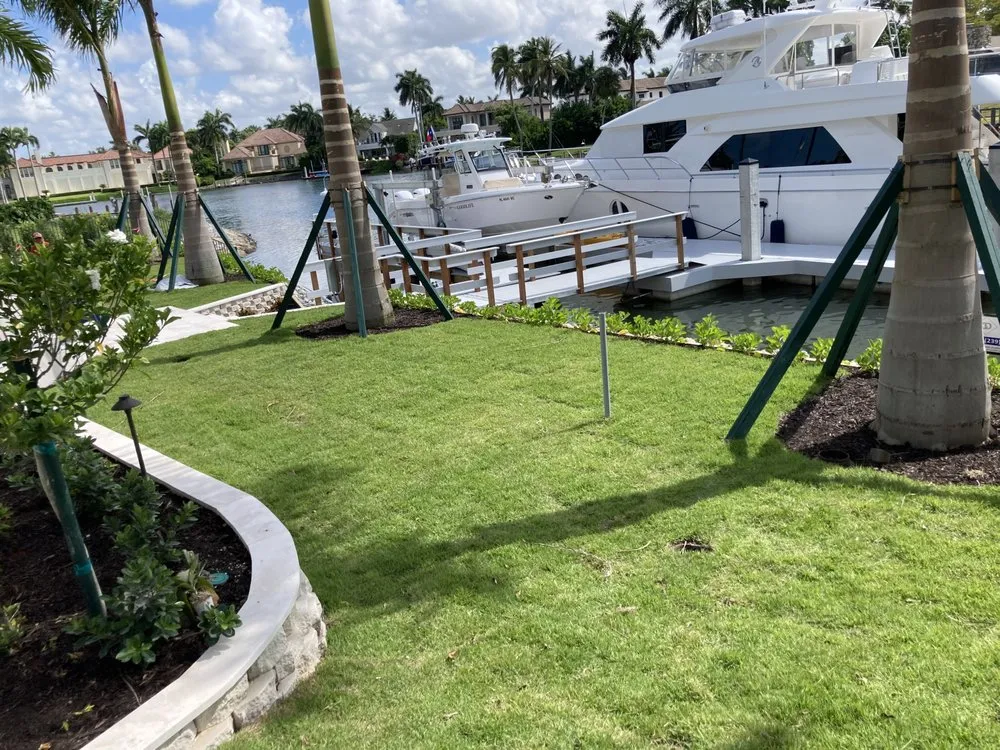 Trusted lawn mowing service for year-round maintenance in Orangetree, FL by Green Ocean Lawn Service