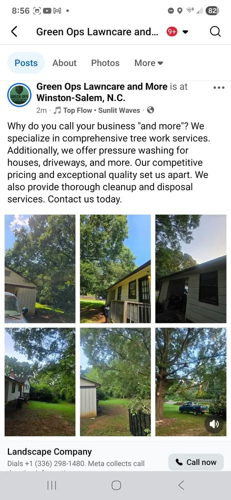 Expert landscape design for homes in Winston-Salem, NC by Green Ops Lawncare And More