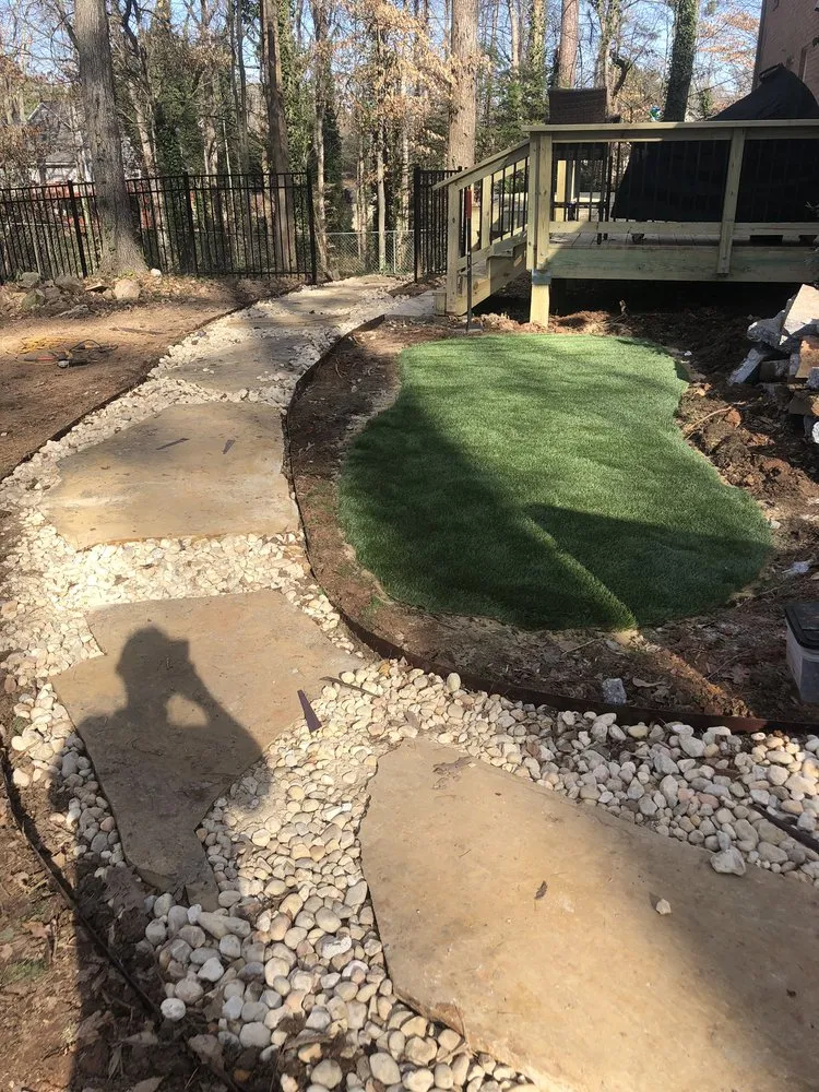 Custom garden landscaping in Atlanta, GA - Green Paradise Design