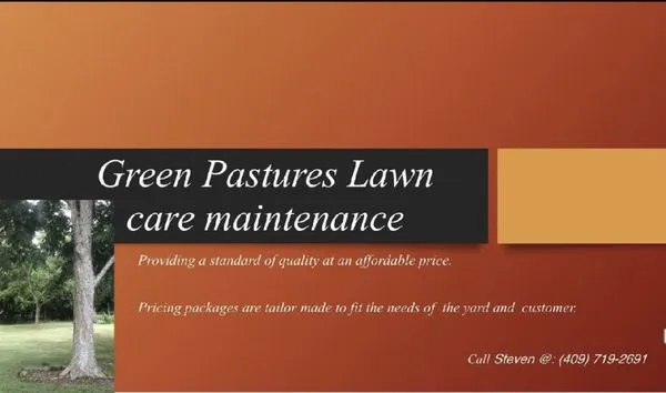 Green Pastures Lawn Care Maintenance
