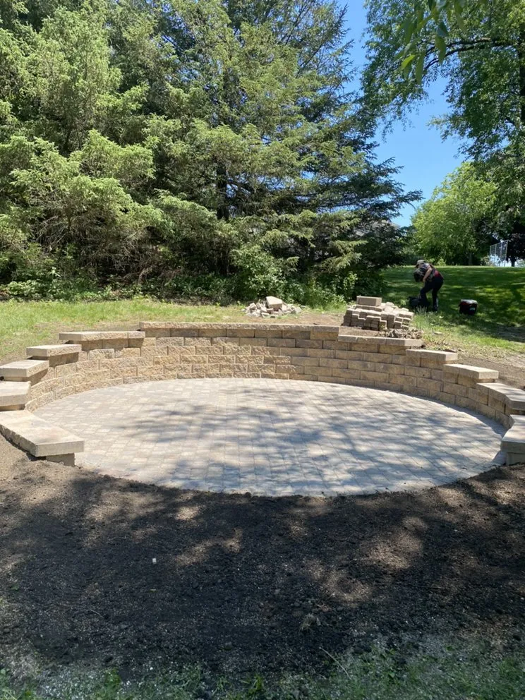 Trusted lawn care service with custom design in Walworth, WI by Green Pine Landscaping