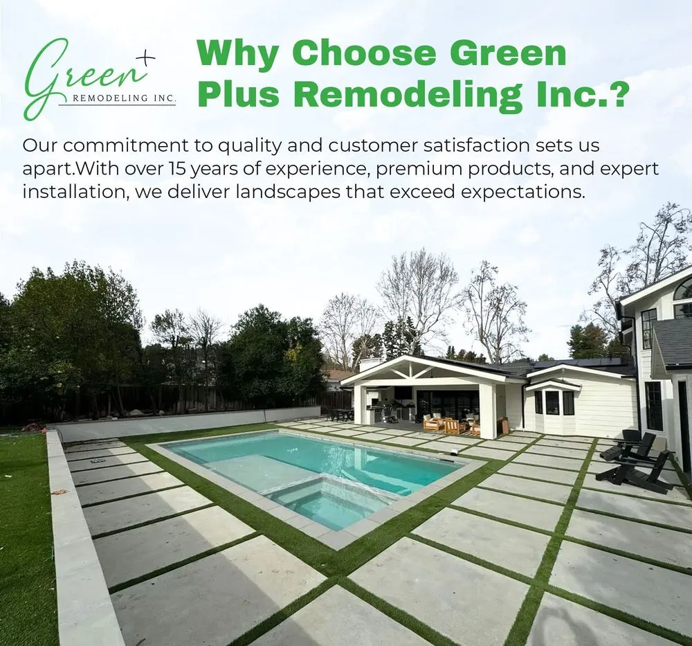 Local landscape installation in Woodland Hills, CA - Green Plus Remodeling