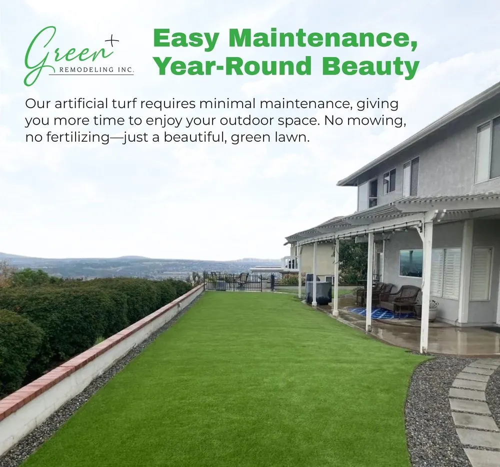 Local landscape installation in Woodland Hills, CA by Green Plus Remodeling