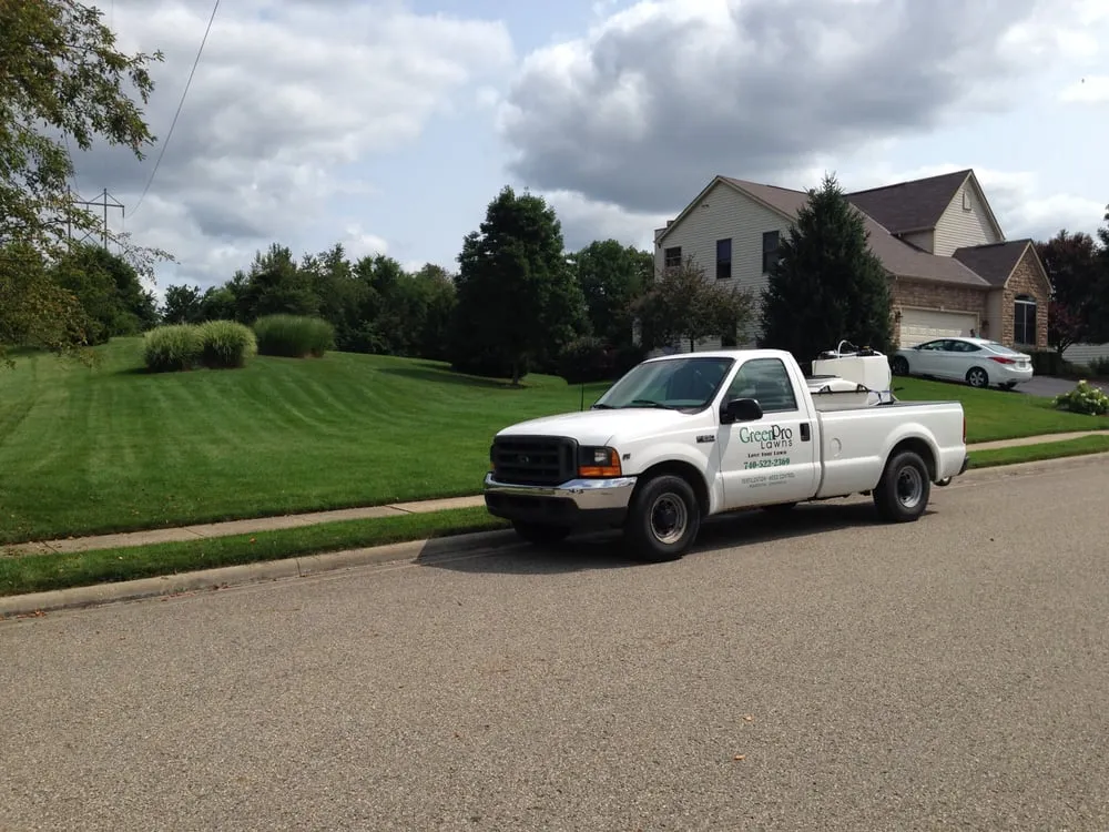 Top-rated landscape installation with custom design in Heath, OH by Green Pro Lawns