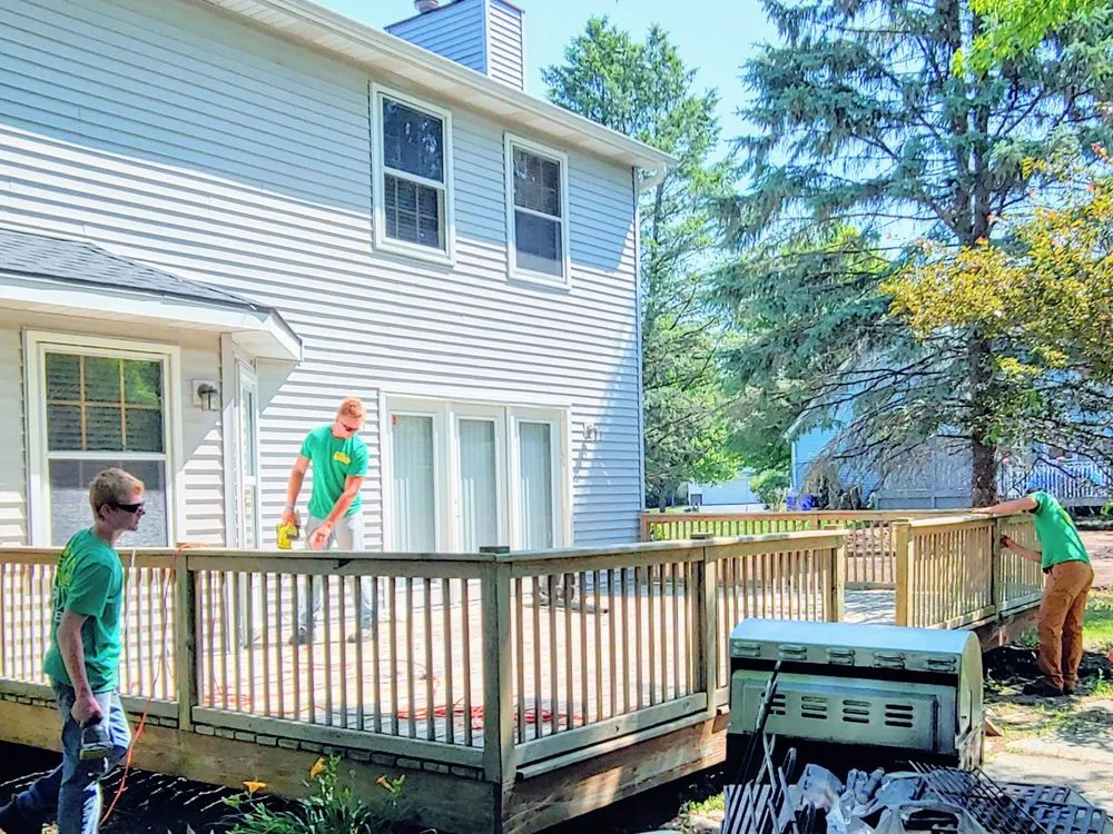 Local garden landscaping with custom design across Rockford, IL - Green Rescue Lawncare