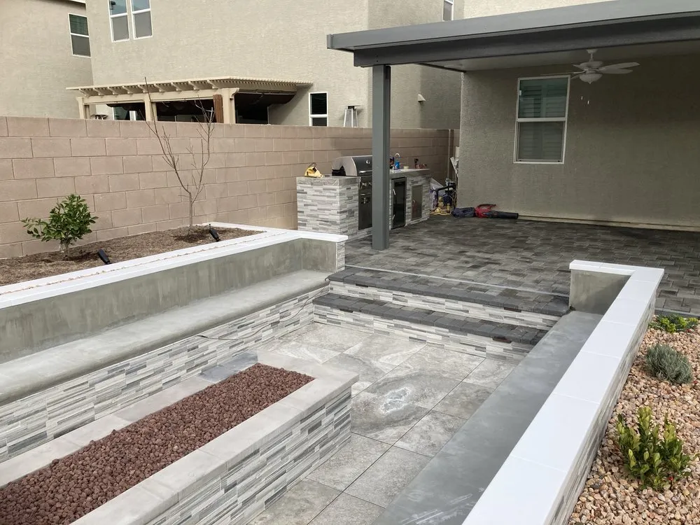 Custom lawn mowing service for residential properties across Las Vegas, NV - Green River Landscape