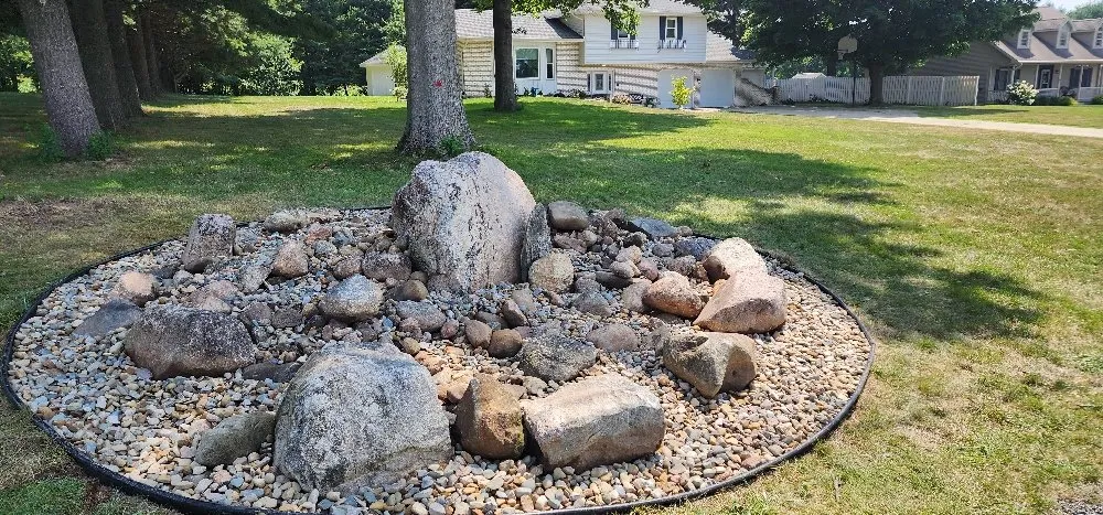 Affordable landscape design with custom design in South Bend, IN by Green River Nature Scapes