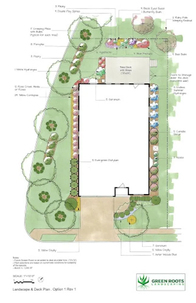 Trusted residential landscaping with custom design across Owings, MD - Green Roots Landscaping