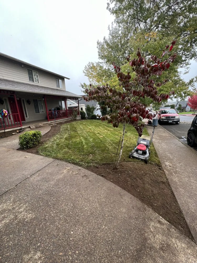 Local landscape installation in Brooks, OR - Green Route