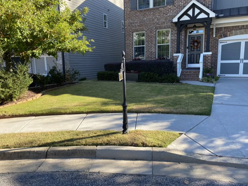 Affordable landscape installation with custom design in Cartersville, GA by Green Scape