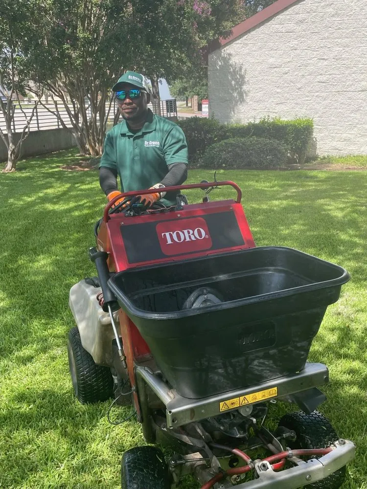 Professional lawn mowing service in Carrollton, TX by Green Services