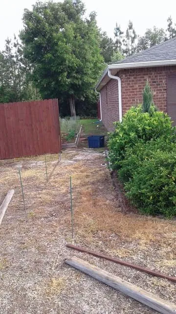 Custom lawn mowing service with custom design across Cantonment, FL - Green Side Up Landscaping