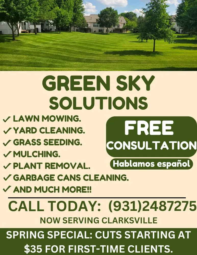 Custom yard cleanup service in Clarksville, TN - Green Sky Solutions