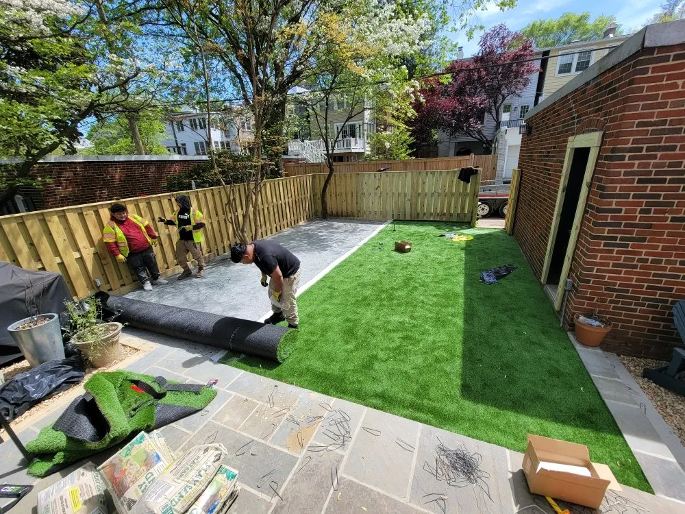 Professional yard cleanup service in Fairfax, VA by Green Smart