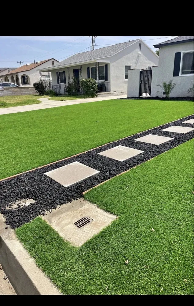 Custom garden landscaping in Downey, CA by Green Solutions Landscape
