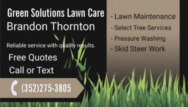 Green Solutions Lawn Care Logo