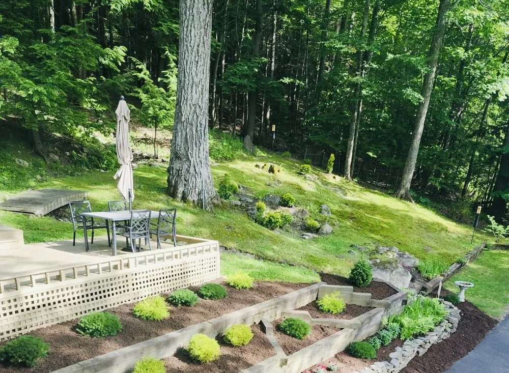 Professional landscape design in Winthrop, ME by Green Squirrel Landscaping
