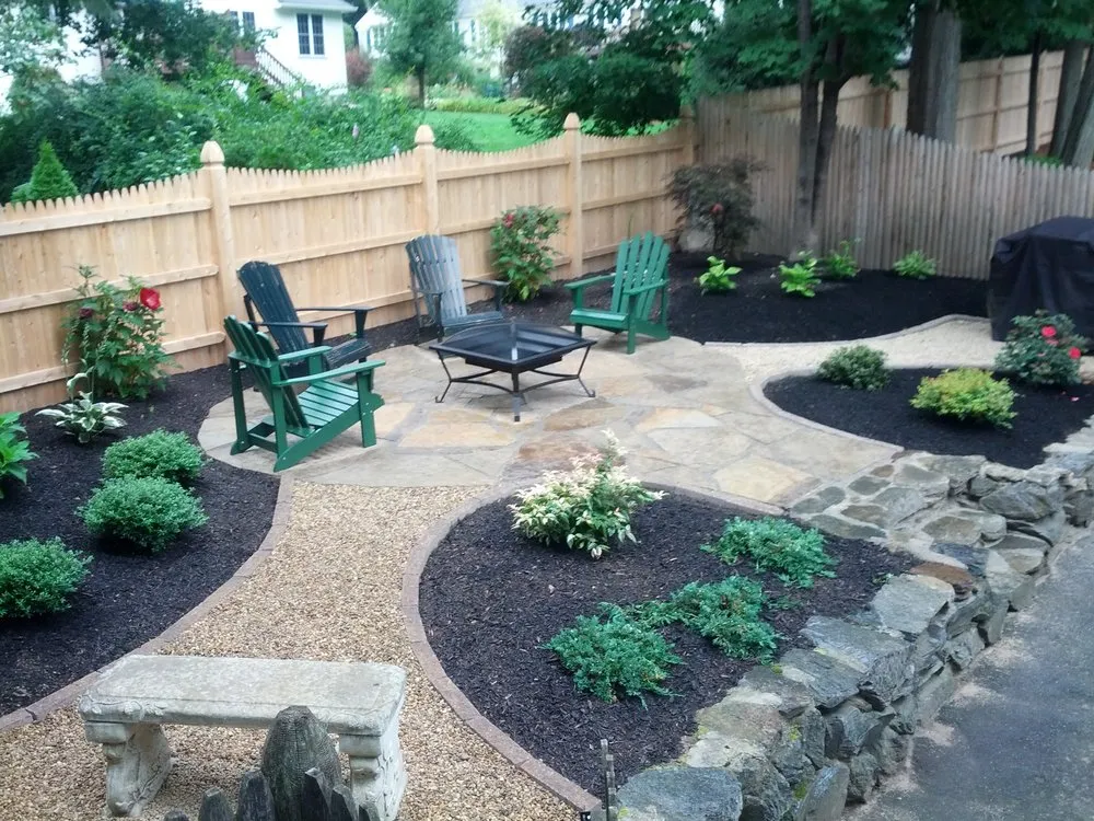 Custom yard cleanup service with custom design across Mason, NH - Green Star Landscape Services