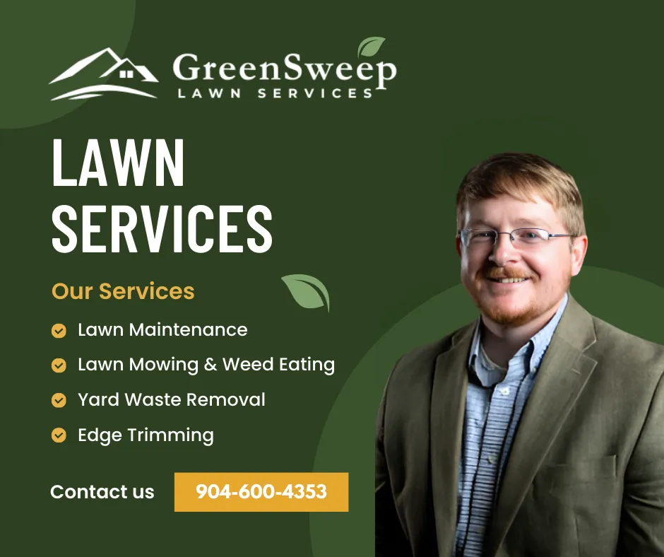 Custom lawn mowing service in Fleming Island, FL by Green Sweep Lawn Services