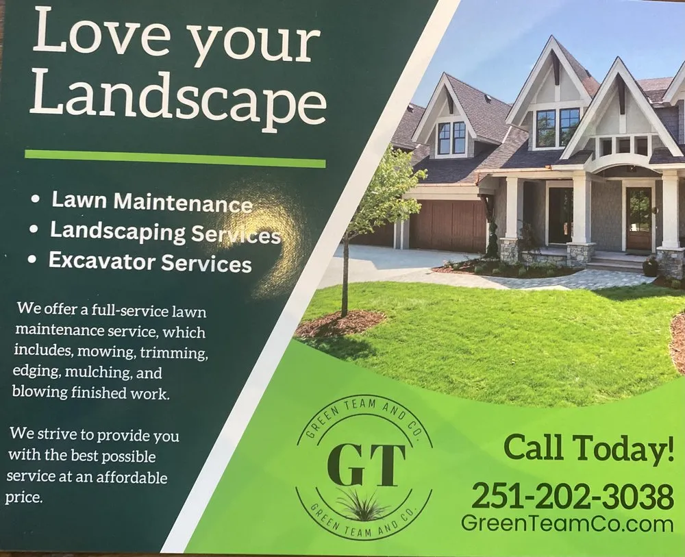 Local landscape installation for beautiful yards across Mobile, AL - Green Team & Co