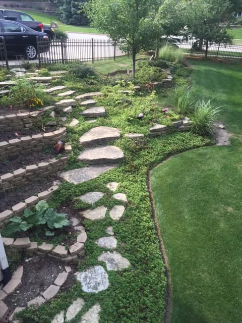 Reliable landscape installation in Batavia, IL by Green Thumb Brown Boots